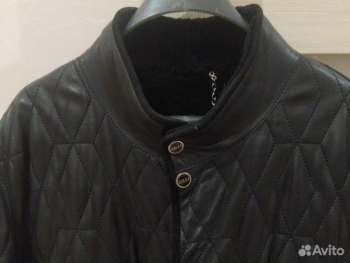 Куртка дубленка кожаная мужская