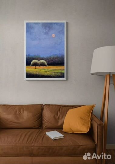 Картина два дерева маслом