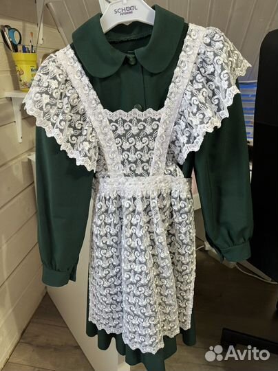 Школьная форма зеленая 128-134