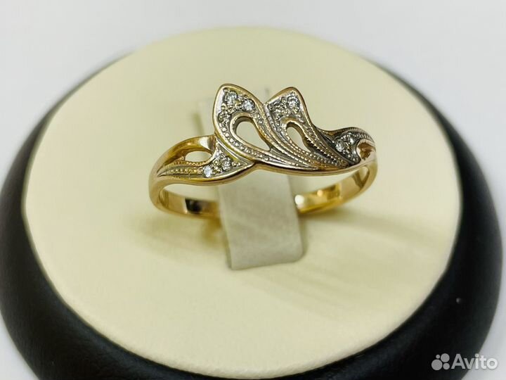 Кольцо золотое 17,25 р-р (Богородск)