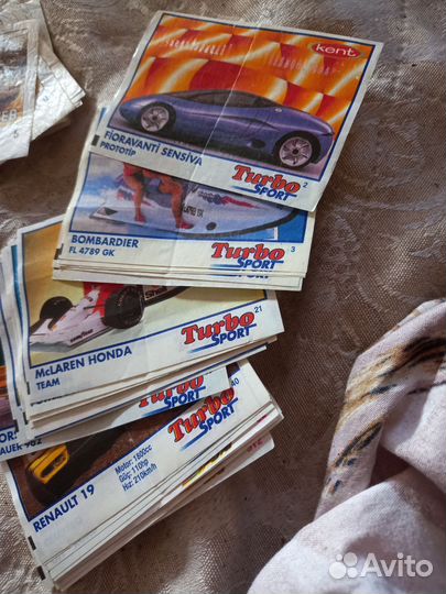 Вкладыши от жвачки турбо