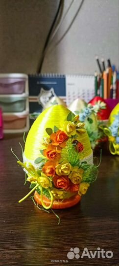 Яйцо пасхальное ручная работа