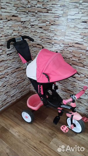 Детский велосипед с родительской ручкой