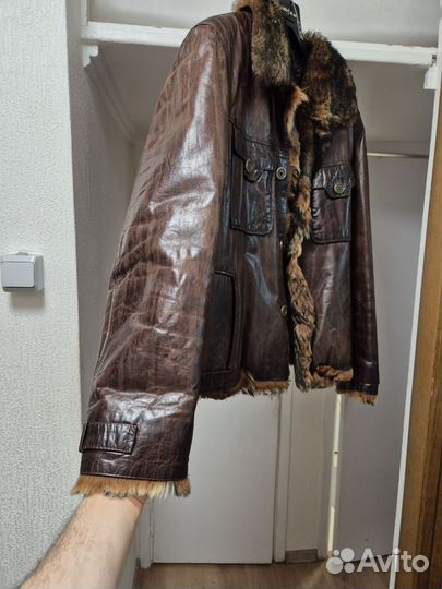 Дубленка натуральная мужская 56 размер
