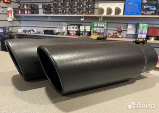 Насадка на глушитель черная N14 - 76*101