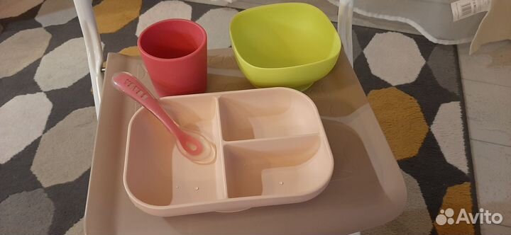 Детская посуда beaba / первая посуда малыша