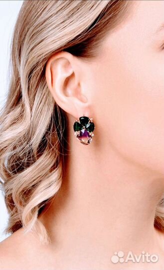 Серьги из искусственного камня