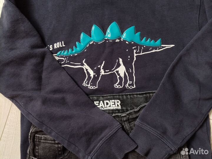 Свитшот и джинсы 128 mango futurino