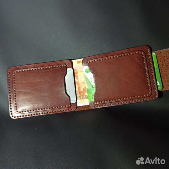 Кожаный бифолд