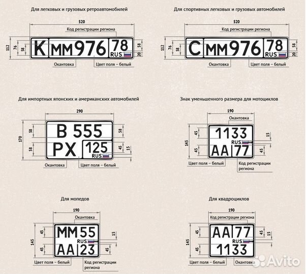 Дубликаты госномеров госзнак