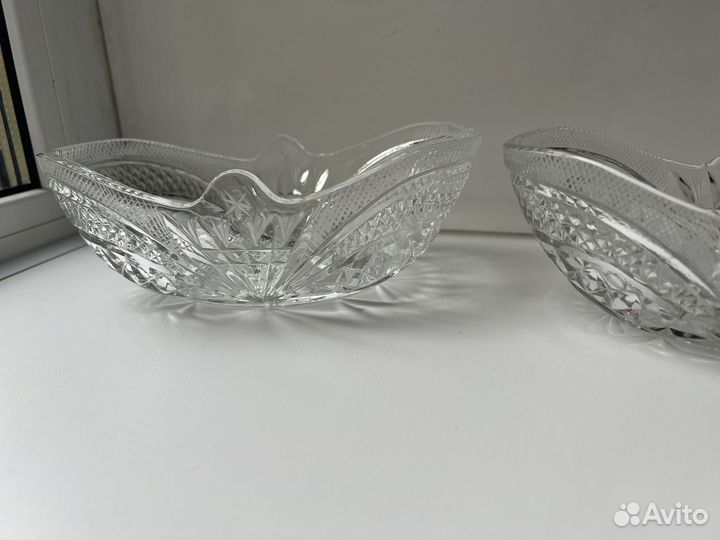 Ваза конфетница хрустальная СССР