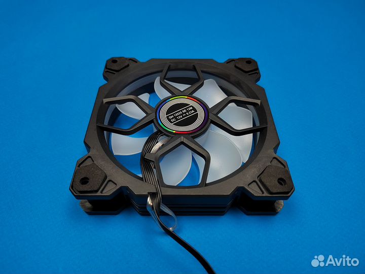 Кулер argb 120 мм 6PIN для корпуса черный Новый
