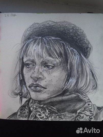Портрет по фото карандашом