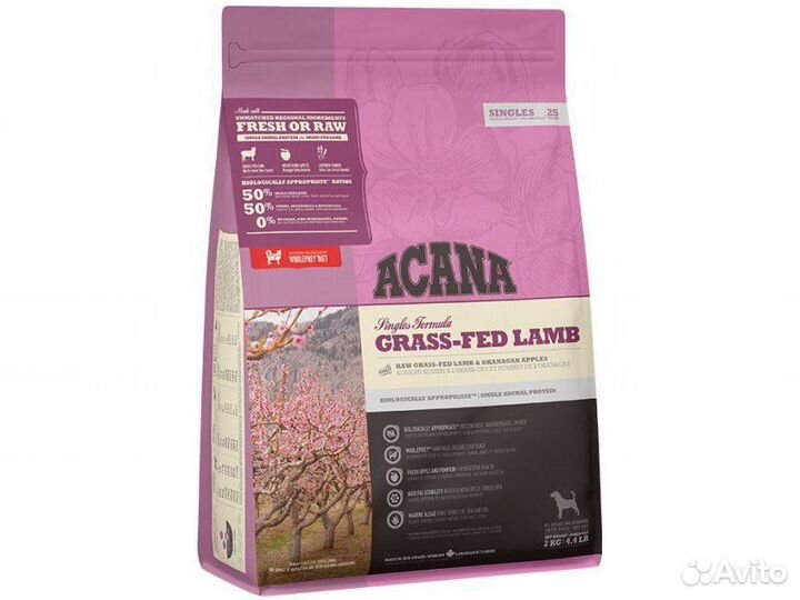 Корм для собак Акана. Acana Grass-Fed Lamb