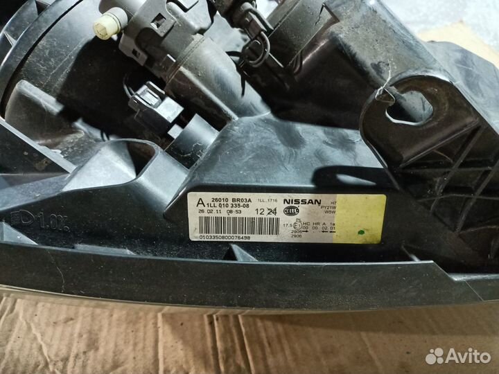 Фары на Nissan Qashkai I покол. рестайлинг