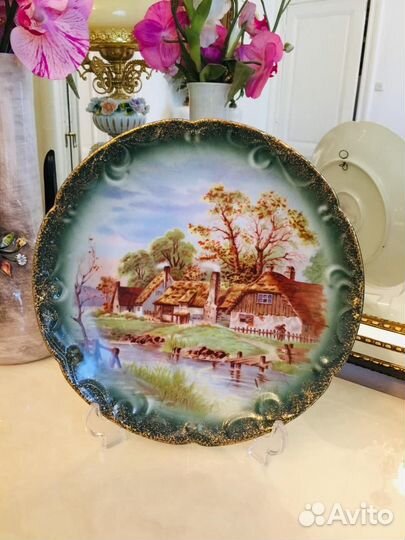 Красивые деко тарелки фарфор Paris Limoges антик