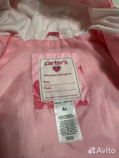 Ветровка Carters 4t для девочки