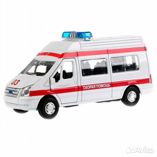 Инерционная машинка Ford Transit Скорая помощь Те