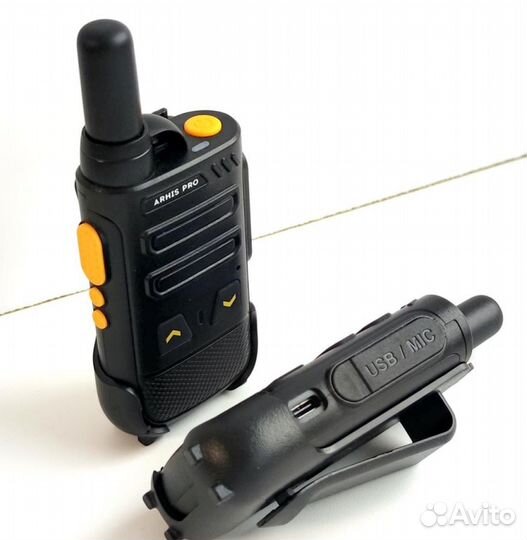 Легкая рация с наушником, комплект 2 штуки