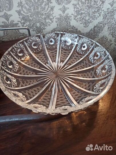 Блюдо для фруктов хрусталь