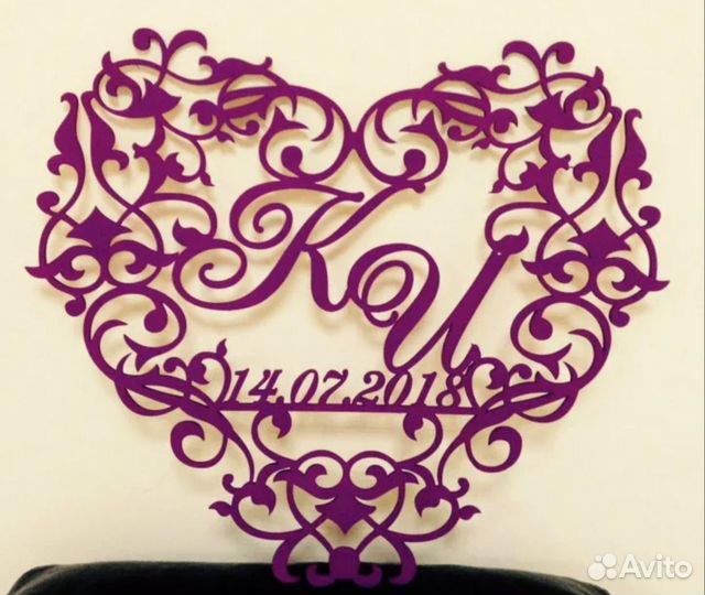 Монограмма на свадьбу / свадебный герб