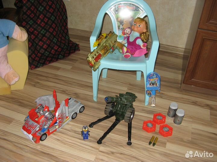 Игрушки робот трансформер, пистолет звуковые