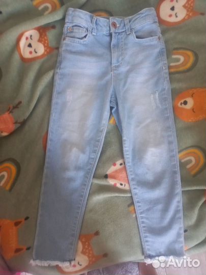Джинсы для девочки, р.110/116