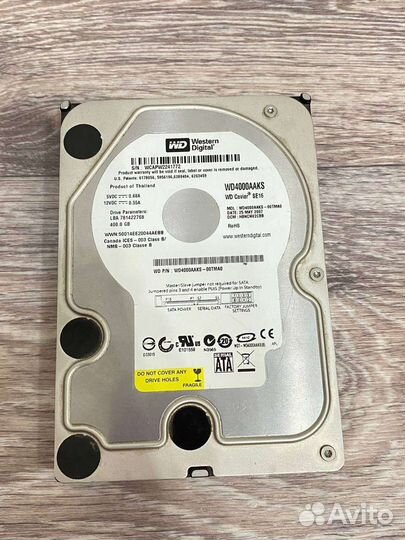 Жесткий диск Western Digital 400 Гб Caviar Blue