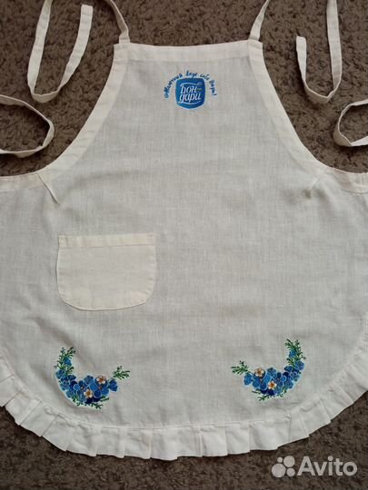 Фартук кухонный, лен. Шит на заказ