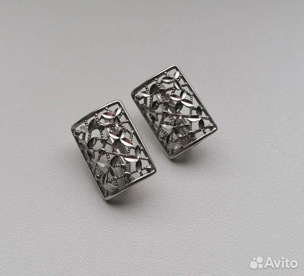 Серебряные серьги, новые
