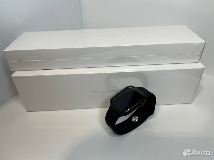 Apple watch черные часы +оригинальная коробка
