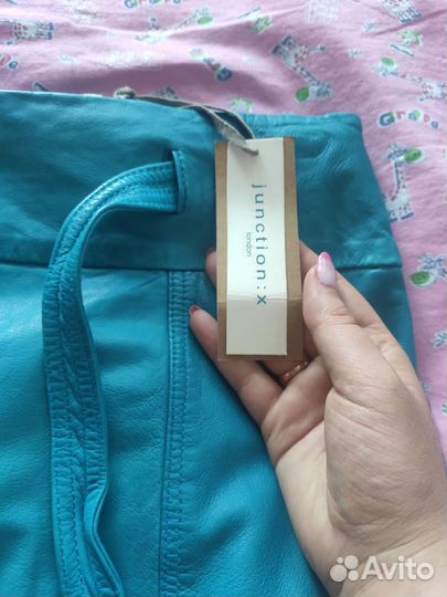 Кожаная юбка натуральная 44 46