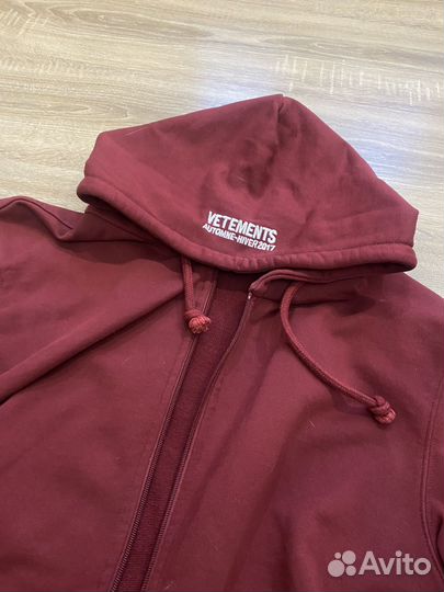 Зип худи vetements