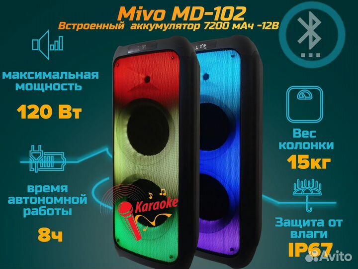 Акустическая колонка mivo MD-102
