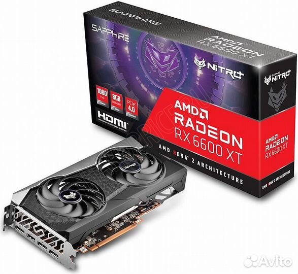 Видеокарта sapphire rx 6600 xt nitro