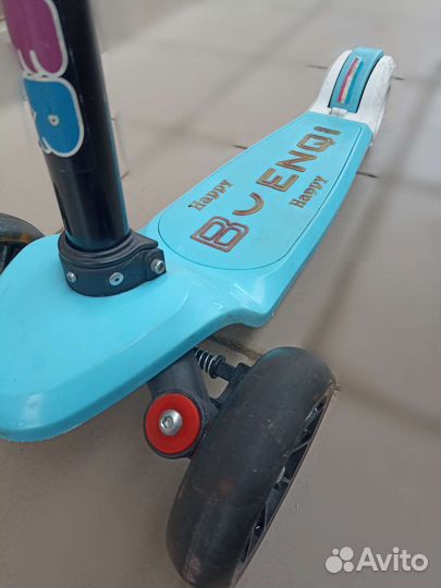 Самокат детский трехколесный бу