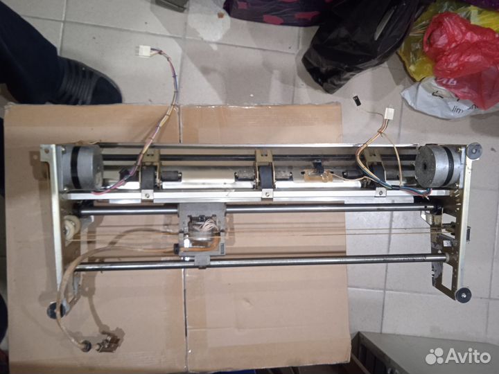 Шасси матричного принтера А3 с шаговыми моторами