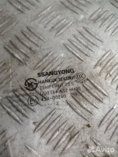Стекло двери опускное переднее правое Ssangyong