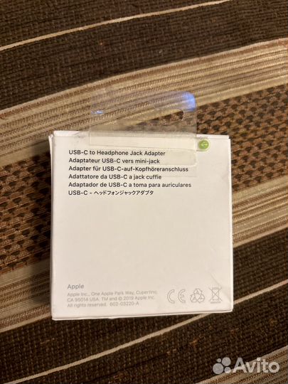 Адаптер Apple USB-C to Heaphone Jack Adapter