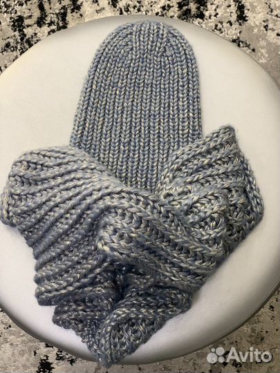 Комплект шапка и снуд детский