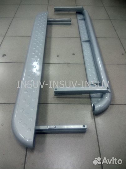 Пороги с металлическим листом Нива 21 (цвет любой)