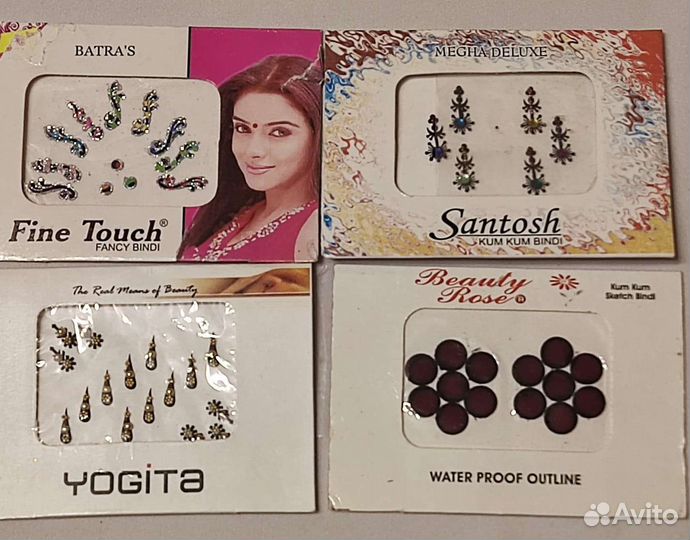 Бинди. Украшение для лица. Точка для лба