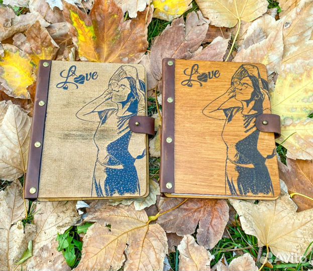 Ежедневник деревянный - блокнот