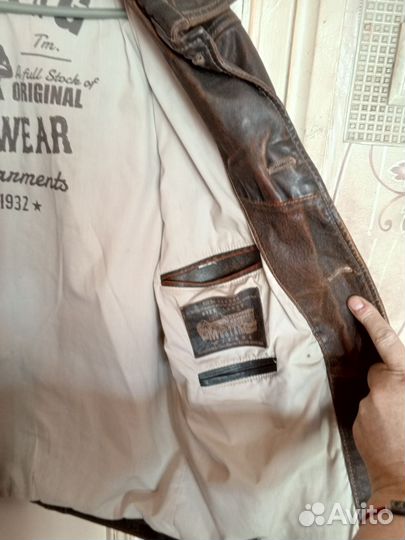 Кожаная куртка мужская,50-52,натуральная