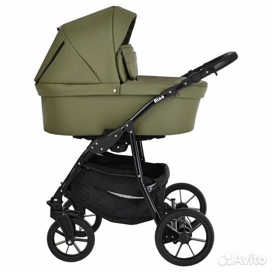 Коляска Pituso Nino (1 в 1) - экокожа Black