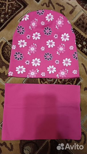 Комплект шапка+снуд осень/весна