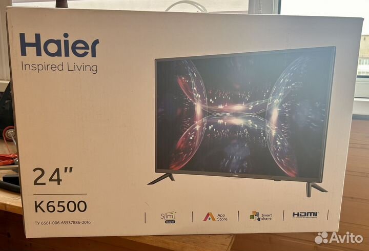 Продаю телевизор Haier K 6500, 24 дюйма