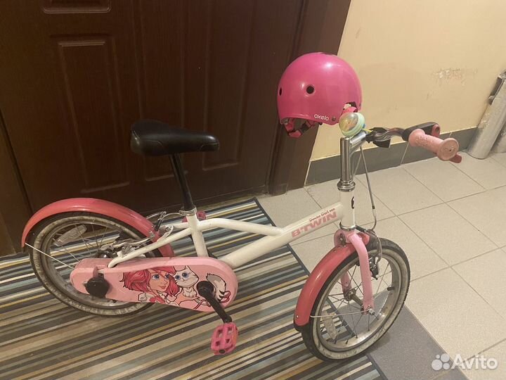 Детский велосипед btwin 16 для девочки