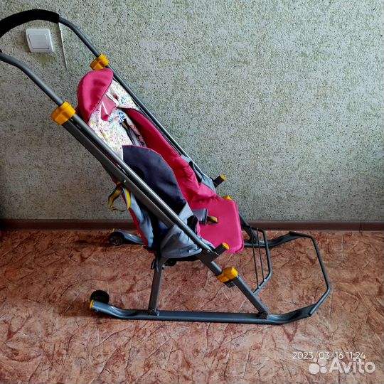 Санки коляска ника детям 3