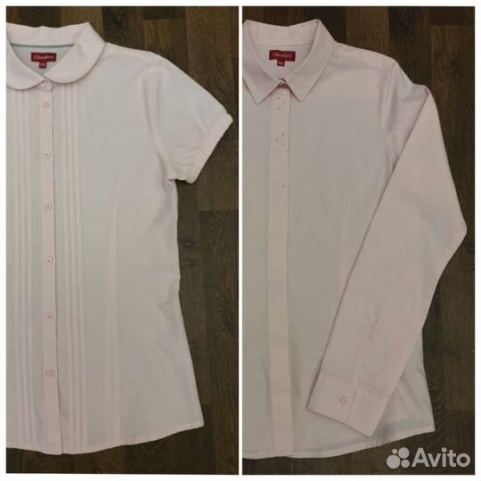 Блузки школьные розовые Chessford, 158 рост